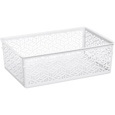 Корзинка HOMVER Linden универсальная 4,3л, 290х190х95мм (белый) 221313329/01