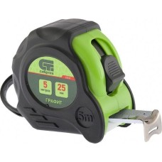 Рулетка СИБРТЕХ Рулетка Графит,обрезиненный корпус,амортизатор,5 м х 25 мм 32532