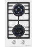 Варочная панель газовая MAUNFELD Газовая варочная панель EGHG.32.73CW/G, 2 конфорки, закаленное стекло, белый