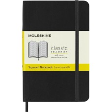 MOLESKINE Блокнот Classic Soft, 192стр, в клеточку, мягкая обложка, черный [qp612]