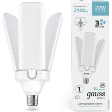 GAUSS Лампа LED E27, клевер, 22Вт, 11732222, одна шт