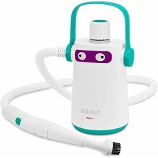KITFORT Пароочиститель КТ-9109-3, белый/бирюзовый