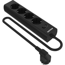 PHILIPS Сетевой фильтр CHP2145BC/51 5м (4 розетки) черный (коробка)
