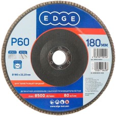 Круг лепестковый EDGE Круг лепестковый торцевой (180х22.23 мм, P60)