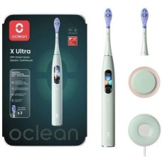 Электрическая зубная щетка OCLEAN Электрическая зубная щетка X Ultra V8100, насадки для щётки: 3 шт, цвет: зеленый [c01000597]