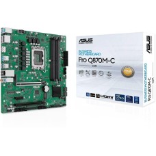 Материнская плата ASUS Материнская плата PRO Q870M-C-CSM LGA1851 mATX 4хDDR5 2хPCIEx16 PCIEx1 2xM.2 USB-C DP HDMI GLAN