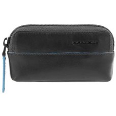 PIQUADRO Ключница Blue Square Revamp, кожа натуральная, черный [pc4216b2v/n]