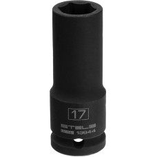 STELS Головка ударная удлиненная шестигранная, 17 мм, 1/2, CrMo 13944