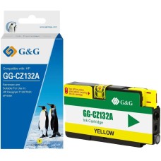 Картридж струйный G&G Картридж струйный GG-CZ132A желтый (26мл) для HP DJ T120/T520