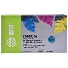 CACTUS Картридж струйный CS-B3P20A №727 пурпурный (130мл) для HP DJ T920/T1500/T2530 с чипом