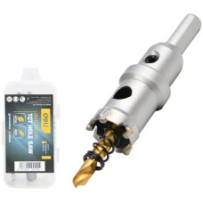 DELI Коронка по металлу твердосплавная с центрирующим сверлом DH-TCT022-E1 диаметр 22мм, шестигранный хвостовик