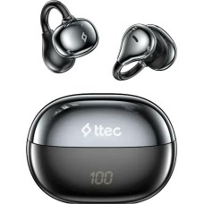 TWS наушники TTEC Наушники-клипсы беспроводные AirBeat Aura Open-Ear Clip On Wireless Bluetooth Headset. Цвет: черный