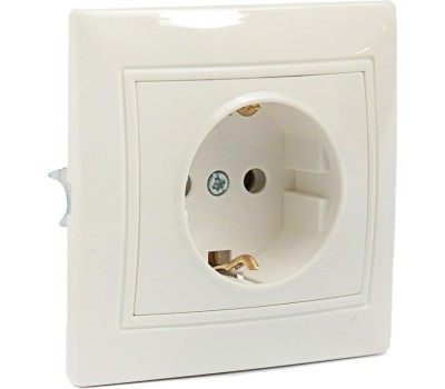 Розетка SMARTBUY (SBE-01w-16-S1-1Z) Венера, 1-местная, белый