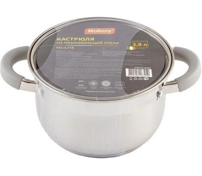 Кастрюля MALLONY Felicita, объем 3,9 л, (009388)