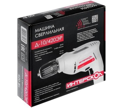 Дрель ИНТЕРСКОЛ Д-10/420ЭР ПРОМО