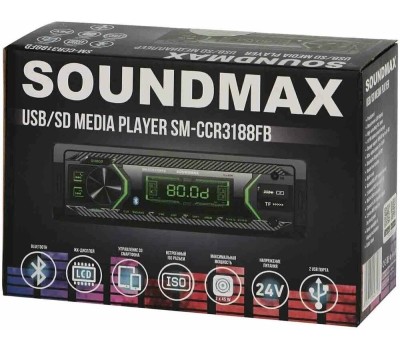 Авто-магнитола SOUNDMAX SM-CCR3188FB(черный)\G