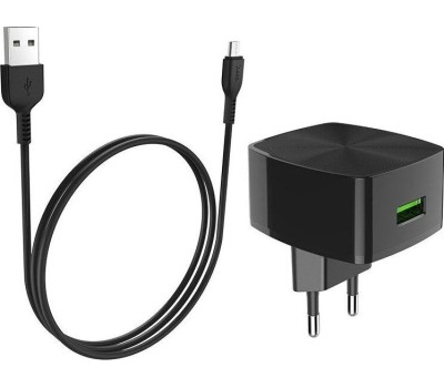 СЗУ HOCO (6931474706638) СЗУ HOCO C70A Cutting-edge single port QC3.0 (черный)