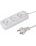 Удлинитель PROCONNECT (13-4207) 3 ГНЕЗДА, 5М, 2Х0,75 ММ2, Б/З, БЕЛЫЙ