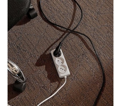 Удлинитель PROCONNECT (13-4207) 3 ГНЕЗДА, 5М, 2Х0,75 ММ2, Б/З, БЕЛЫЙ