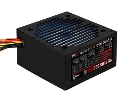 Блок питания AEROCOOL Блок питания 800W VX PLUS 800W (ATX, 20+4 pin, 120mm fan, PCI-E 6+2Px4, 6xSATA) (VX PLUS 800 RGB)