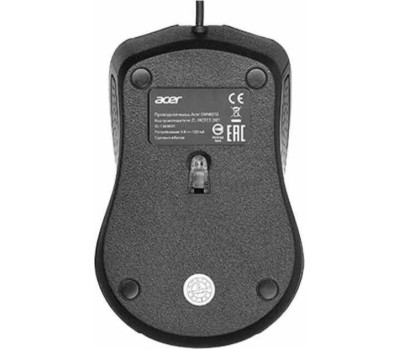 Мышь ACER OMW010 черный оптическая (1200dpi) USB (3but)