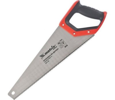 Ножовка MATRIX Ножовка по дереву, 400 мм, зуб 2D, каленый крупный зуб 5-6 TPI, двухкомпонентная рукоятка