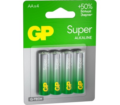 Алкалиновая батарейка GP (1222) 15AA21-2CRSBC4
