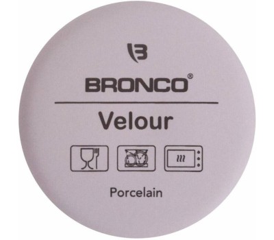 Кружка BRONCO 407-141 VELOUR СЕРАЯ 400мл