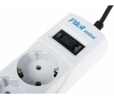 PILOT Сетевой фильтр mini, 1.8м, белый [127]