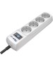 PILOT Сетевой фильтр mini, 1.8м, белый [127]