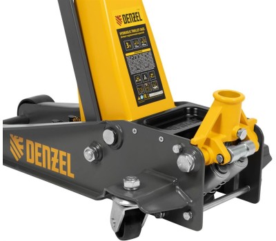 Домкрат DENZEL Домкрат гидравлический подкатной, 3 т, 125-470 мм, быстрый подъем, проф. 51260