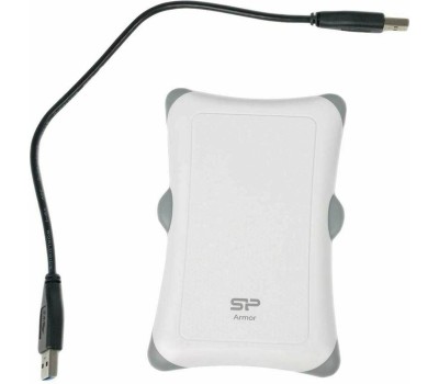 SILICON POWER 2ТБ Внешний диск HDD Armor A30 SP020TBPHDA30S3W, USB 3.0, белый