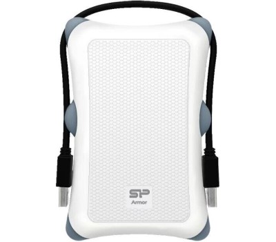SILICON POWER 2ТБ Внешний диск HDD Armor A30 SP020TBPHDA30S3W, USB 3.0, белый
