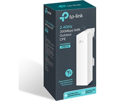 TP-LINK SMB TP-Link CPE210 Уличная точка доступа Wi-Fi N300 с коэффициентом усиления 9 дБи