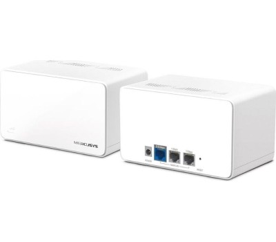 MERCUSYS Бесшовный Mesh роутер Halo H90X(2-pack), Wi-Fi 6, AX6000, 2.4/5ГГц, 2 WAN/LAN, белый, 2 шт. в комплекте