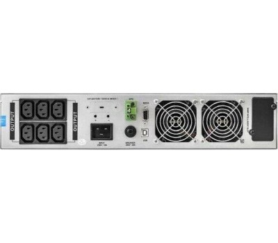 ИБП Exegate EP285648RUS ИБП On-line ExeGate PowerExpert ULS-3000.LCD.AVR.C13.USB.RS232.SNMP.2U <3000VA/3000W, On-Line, PF=1, LCD, 6*IEC-C13, RS232, USB, SNMP-slot, Rackmount 2U/Tower, Black>