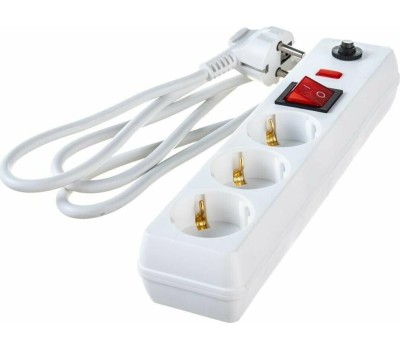 Сетевой фильтр IEK Сетевой фильтр СФ-03К, 1.5м, белый [wfp10-16-03-01-n]