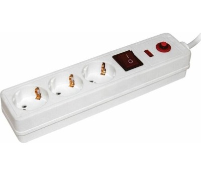 Сетевой фильтр IEK Сетевой фильтр СФ-03К, 1.5м, белый [wfp10-16-03-01-n]