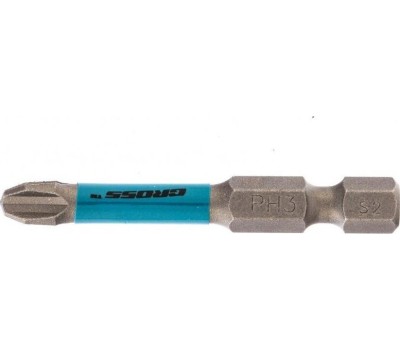 Набор торсионных бит GROSS Бита торсионная PH3 x 50 мм, для ударных шуруповертов, 10 шт. 11494