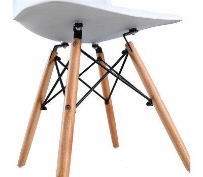 Стул BRABIX Комплект стульев Eames CF-010, 4шт, на ножках, белый [532630]