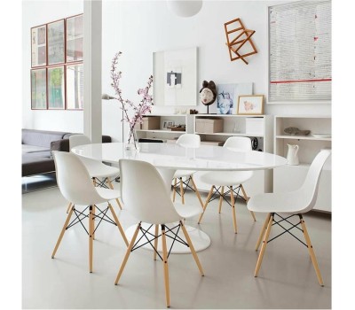 Стул BRABIX Комплект стульев Eames CF-010, 4шт, на ножках, белый [532630]
