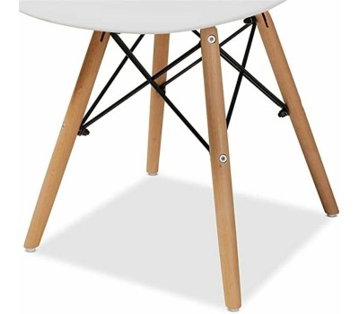 Стул BRABIX Комплект стульев Eames CF-010, 4шт, на ножках, белый [532630]