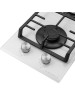 Варочная панель газовая MAUNFELD Газовая варочная панель EGHG.32.73CW/G, 2 конфорки, закаленное стекло, белый