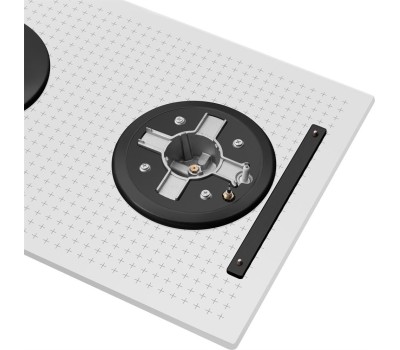Варочная панель газовая MAUNFELD Газовая варочная панель EGHG.32.73CW/G, 2 конфорки, закаленное стекло, белый