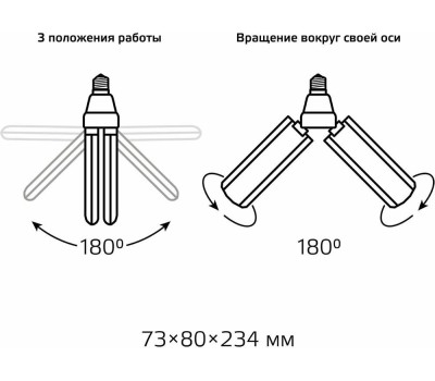GAUSS Лампа LED E27, клевер, 22Вт, 11732222, одна шт