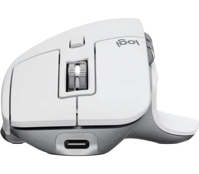LOGITECH Мышь беспроводная MX Master 3S, Bluetooth/Радио, оптическая, USB, 8000dpi, светло-серый [910-006566]
