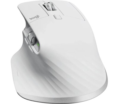 LOGITECH Мышь беспроводная MX Master 3S, Bluetooth/Радио, оптическая, USB, 8000dpi, светло-серый [910-006566]
