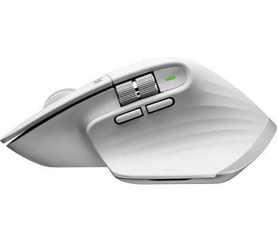 LOGITECH Мышь беспроводная MX Master 3S, Bluetooth/Радио, оптическая, USB, 8000dpi, светло-серый [910-006566]