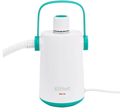 KITFORT Пароочиститель КТ-9109-3, белый/бирюзовый