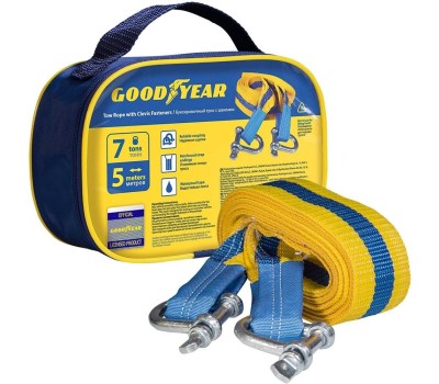 Трос буксировочный GOODYEAR Трос буксировочный с шаклами GY 7 тонн, 5 метров